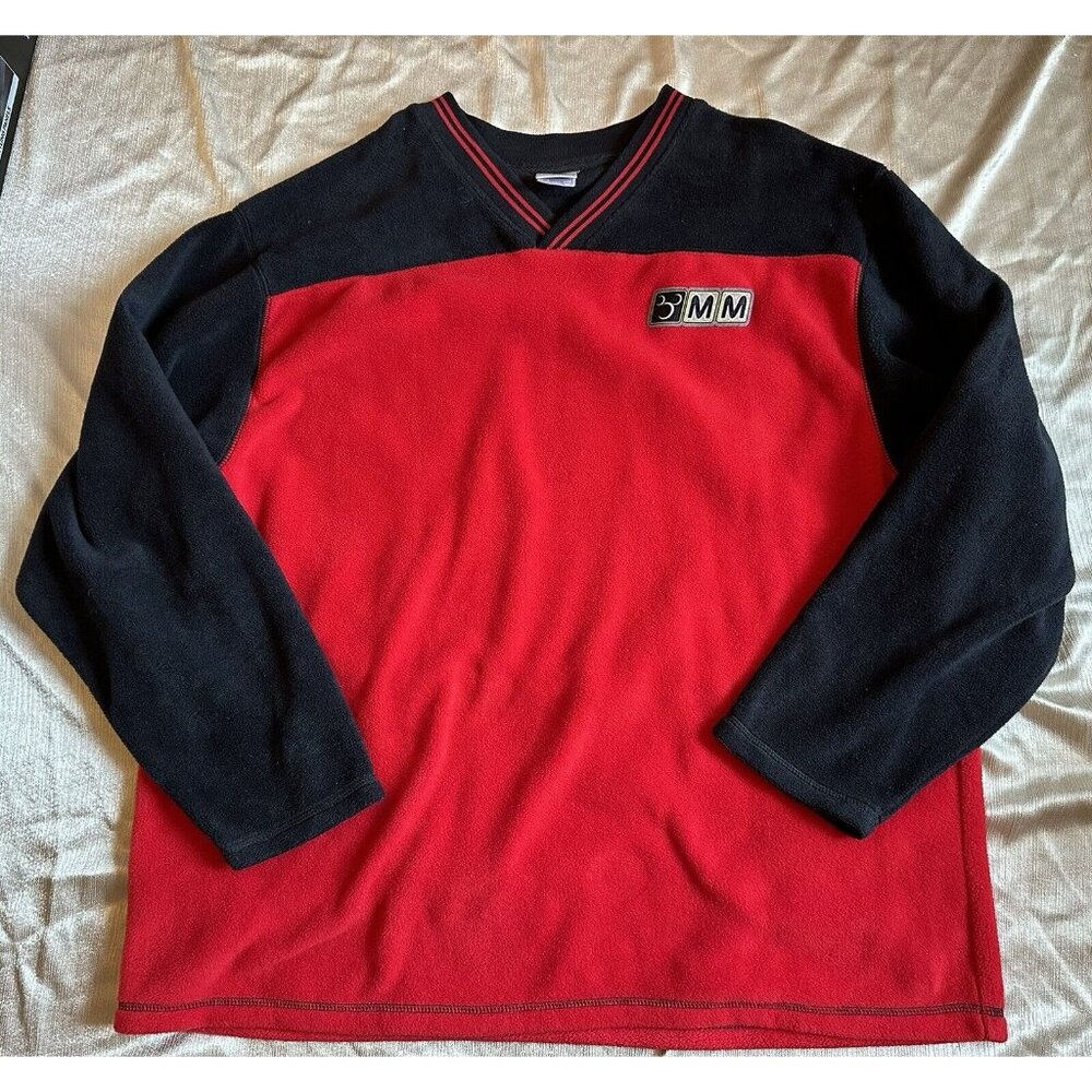 Vintage Disney Store Mickey Mouse Sweater Size‎ XL Red Black
